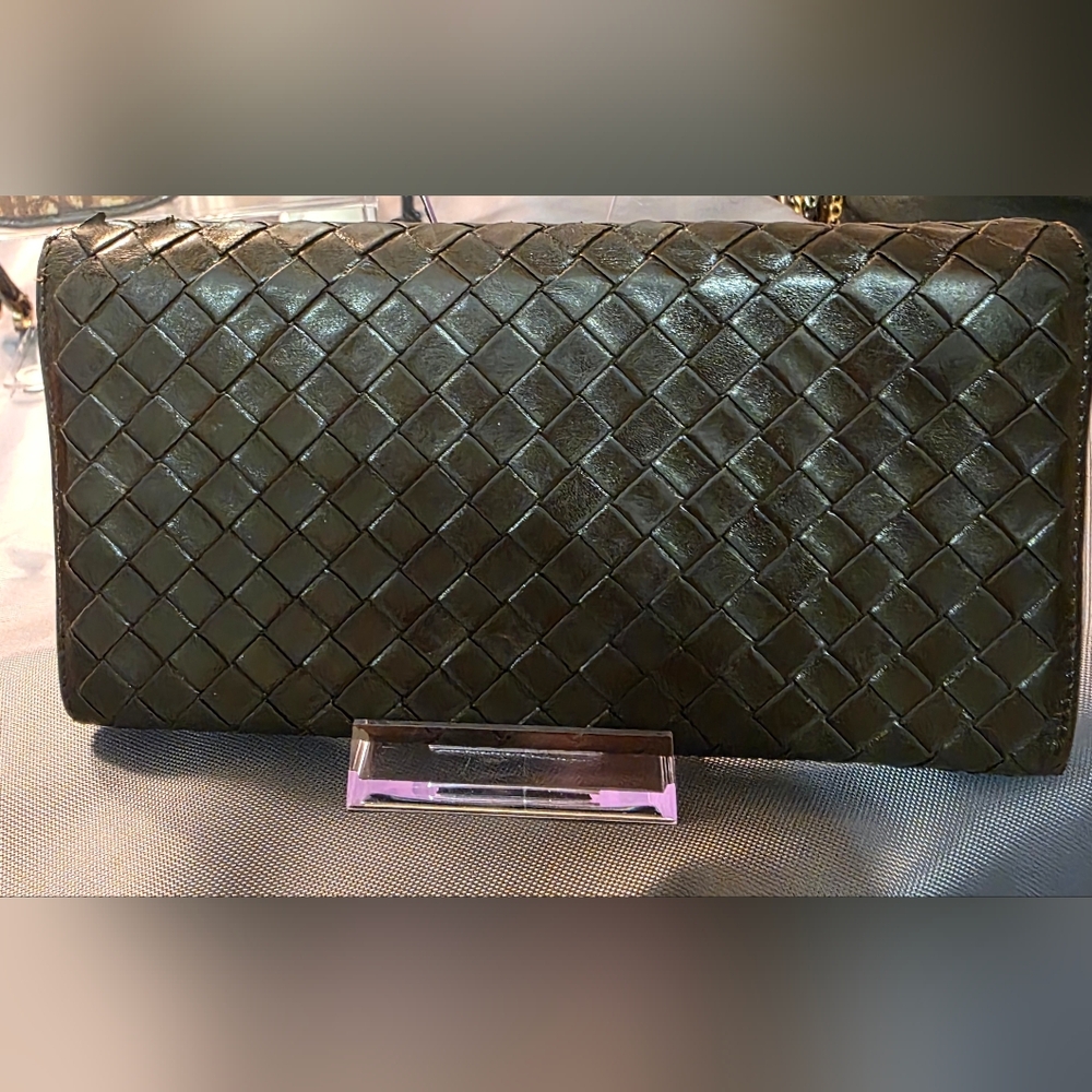 Bottega Veneta Intrecciate line wallet Chocolate